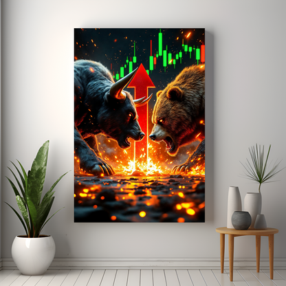 Crypto BullRun Wandbild – Hochauflösende Leinwand - 3 -