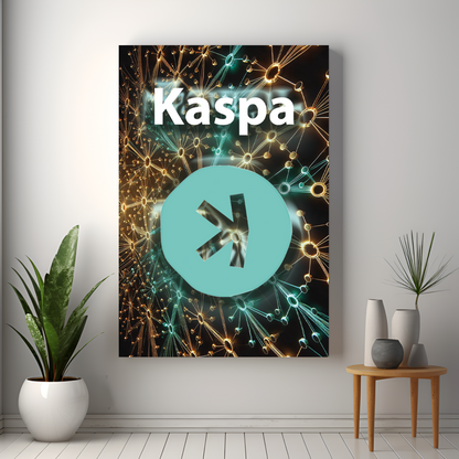 KASPA - Cryptocoin Wandbild – Hochauflösende Leinwand - 4 -