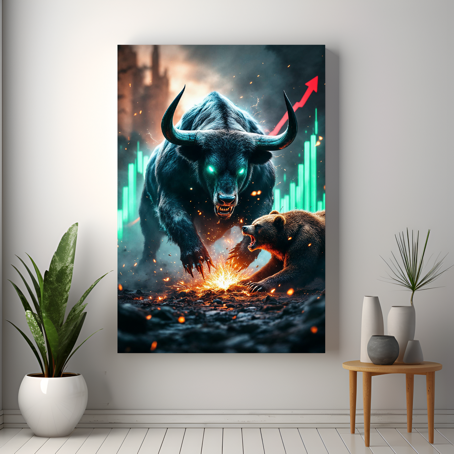 Crypto BullRun Wandbild – Hochauflösende Leinwand - 7 -