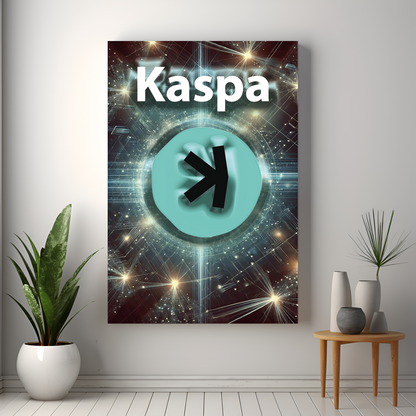 KASPA - Cryptocoin Wandbild – Hochauflösende Leinwand - 3 -