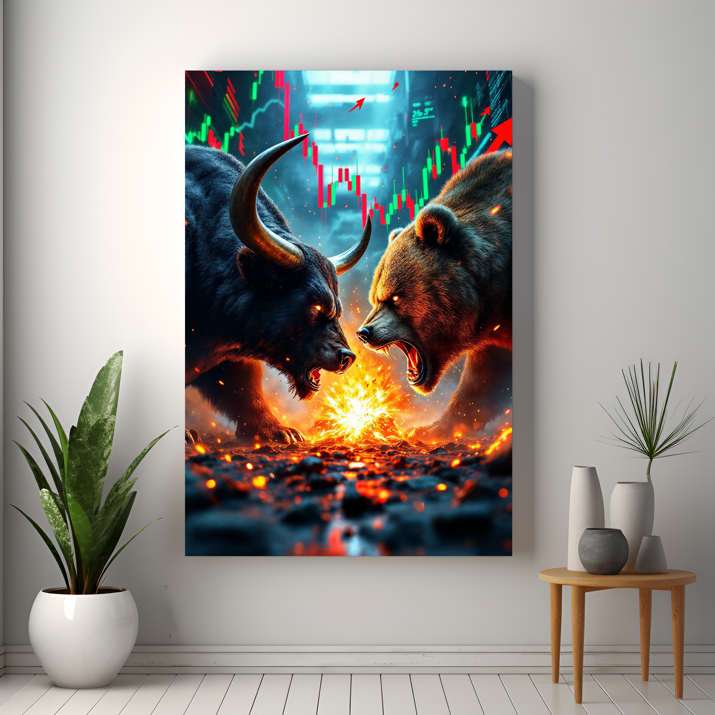 Crypto BullRun Wandbild – Hochauflösende Leinwand - 5 -