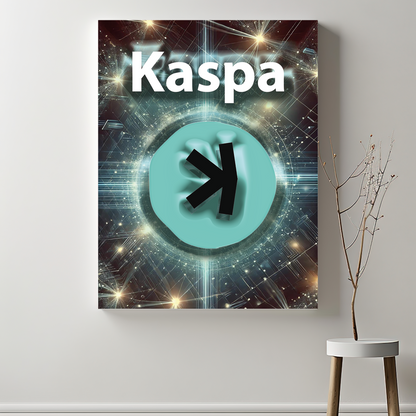 KASPA - Cryptocoin Wandbild – Hochauflösende Leinwand - 3 -