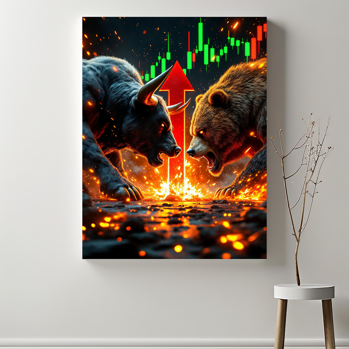 Crypto BullRun Wandbild – Hochauflösende Leinwand - 3 -