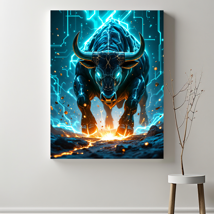 Crypto BullRun Wandbild – Hochauflösende Leinwand - 1 -