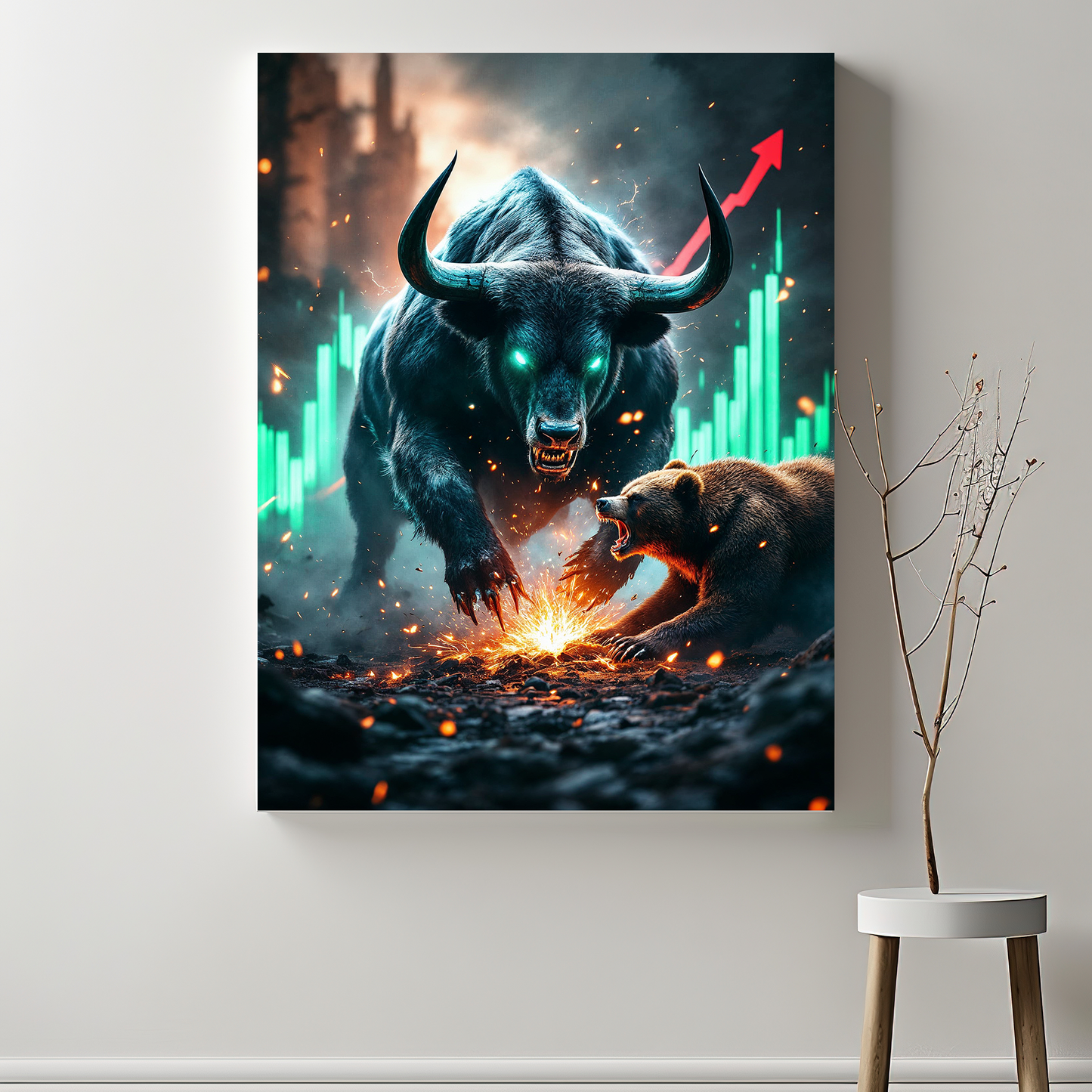 Crypto BullRun Wandbild – Hochauflösende Leinwand - 7 -