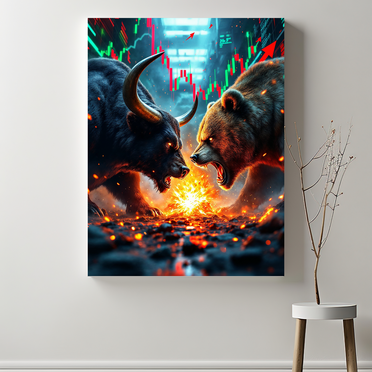 Crypto BullRun Wandbild – Hochauflösende Leinwand - 5 -