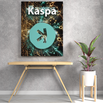 KASPA - Cryptocoin Wandbild – Hochauflösende Leinwand - 4 -