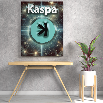 KASPA - Cryptocoin Wandbild – Hochauflösende Leinwand - 3 -