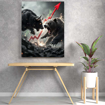 Crypto BullRun Wandbild – Hochauflösende Leinwand - 6 -