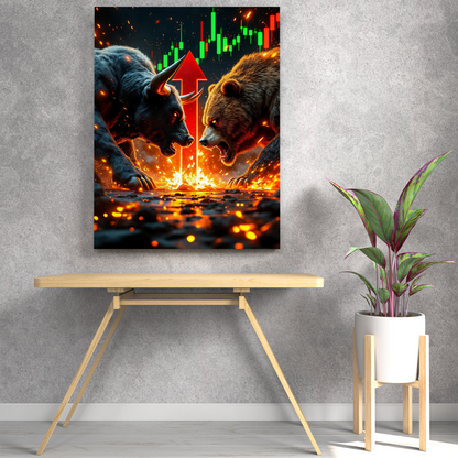 Crypto BullRun Wandbild – Hochauflösende Leinwand - 3 -