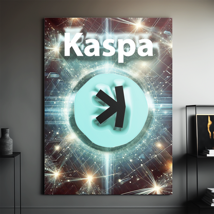 KASPA - Cryptocoin Wandbild – Hochauflösende Leinwand - 3 -