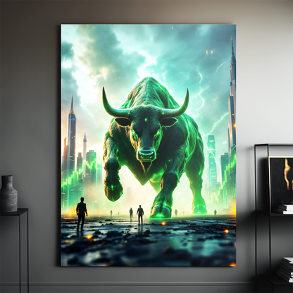 Crypto BullRun Wandbild – Hochauflösende Leinwand - 9 -