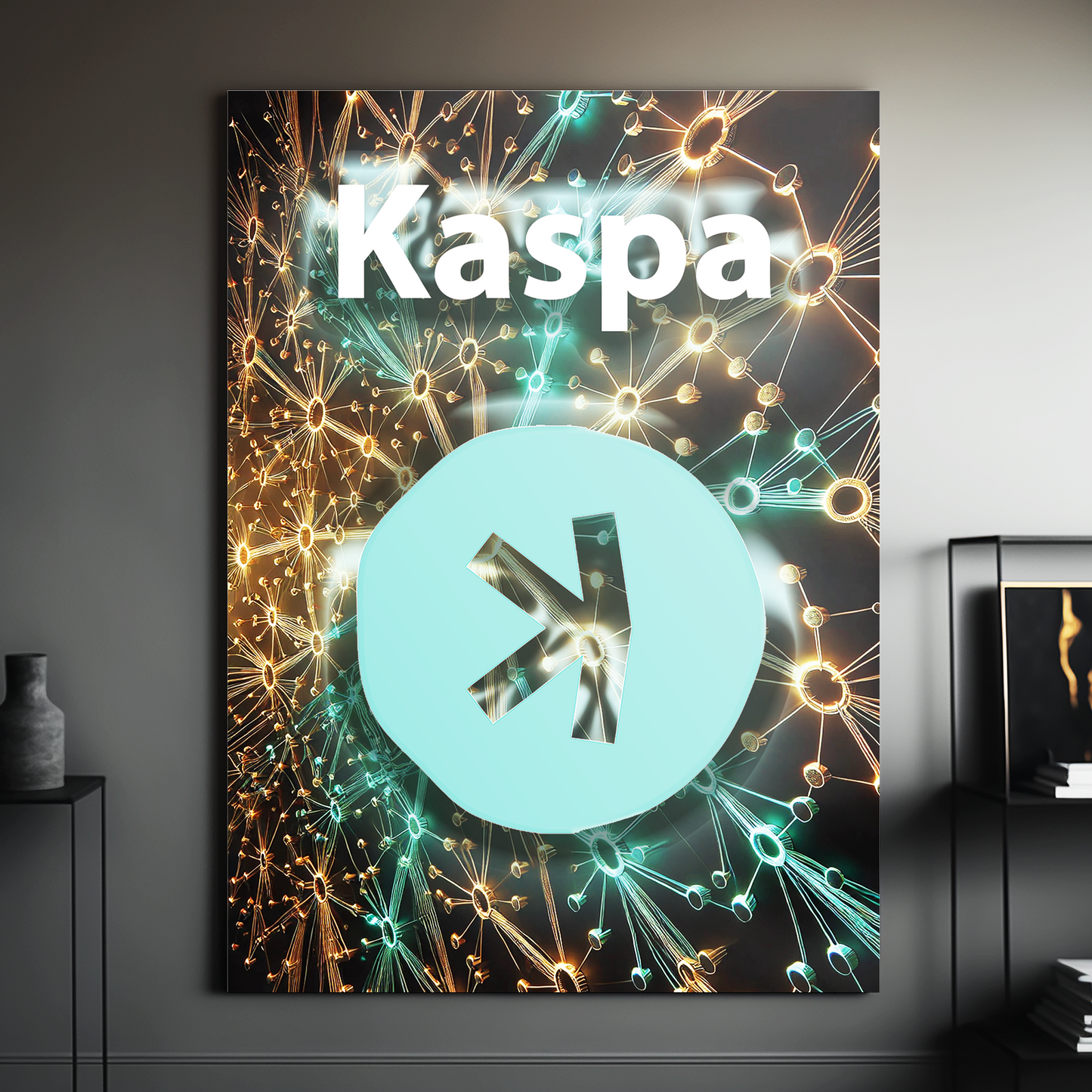 KASPA - Cryptocoin Wandbild – Hochauflösende Leinwand - 4 -