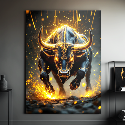 Crypto BullRun Wandbild – Hochauflösende Leinwand - 8 -