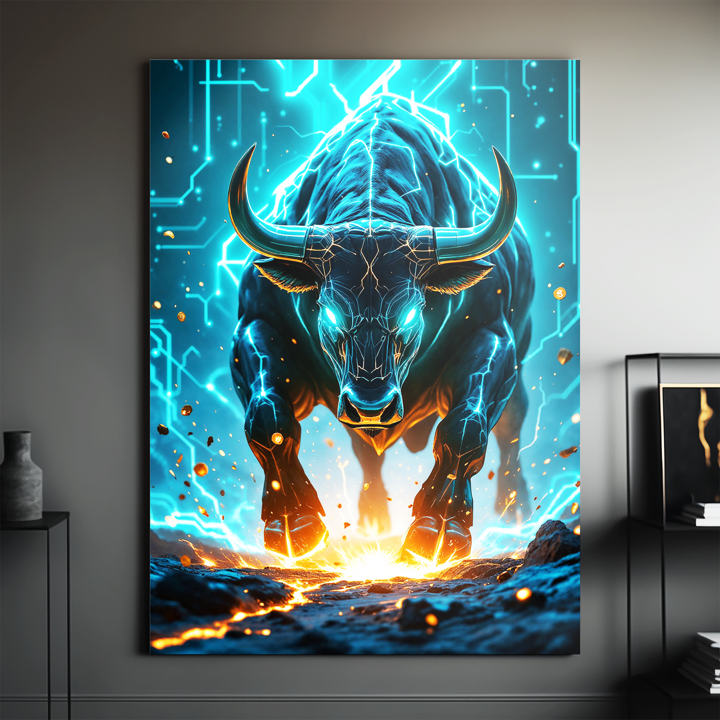 Crypto BullRun Wandbild – Hochauflösende Leinwand - 1 -