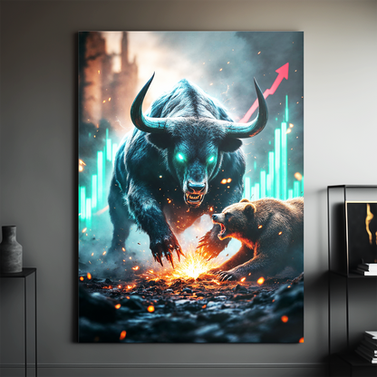 Crypto BullRun Wandbild – Hochauflösende Leinwand - 7 -